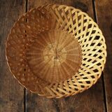 Braided openwork vintage basket