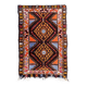 Handmade vintage Turkish Yastik rug 54cm x 80cm, 1950s