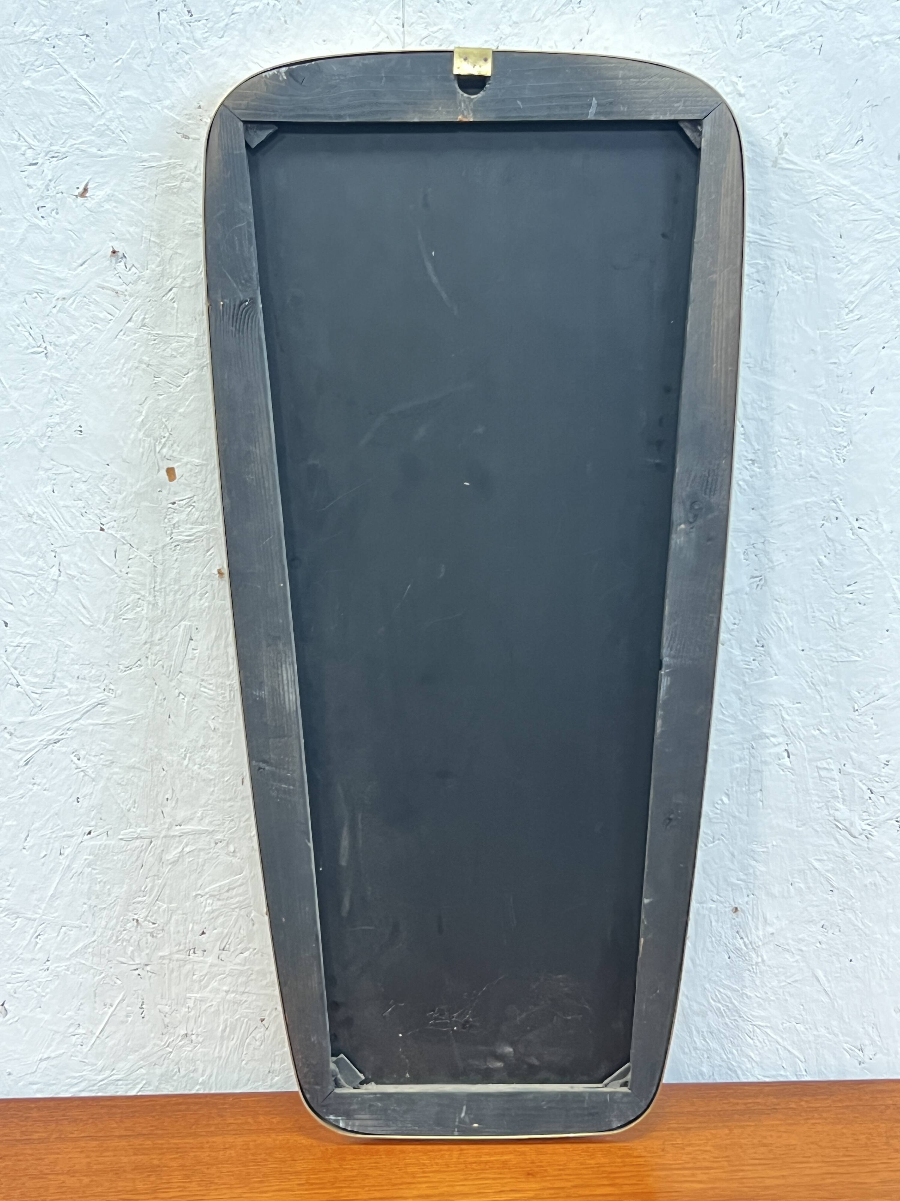Vintage Mirror With Brass Gold Frame