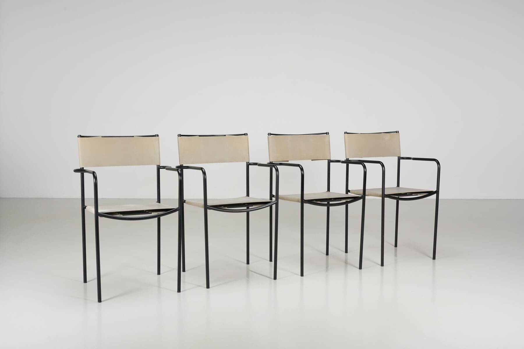 Ensemble de 4 chaises Alias de Giandomenico Bellotti circa 1980