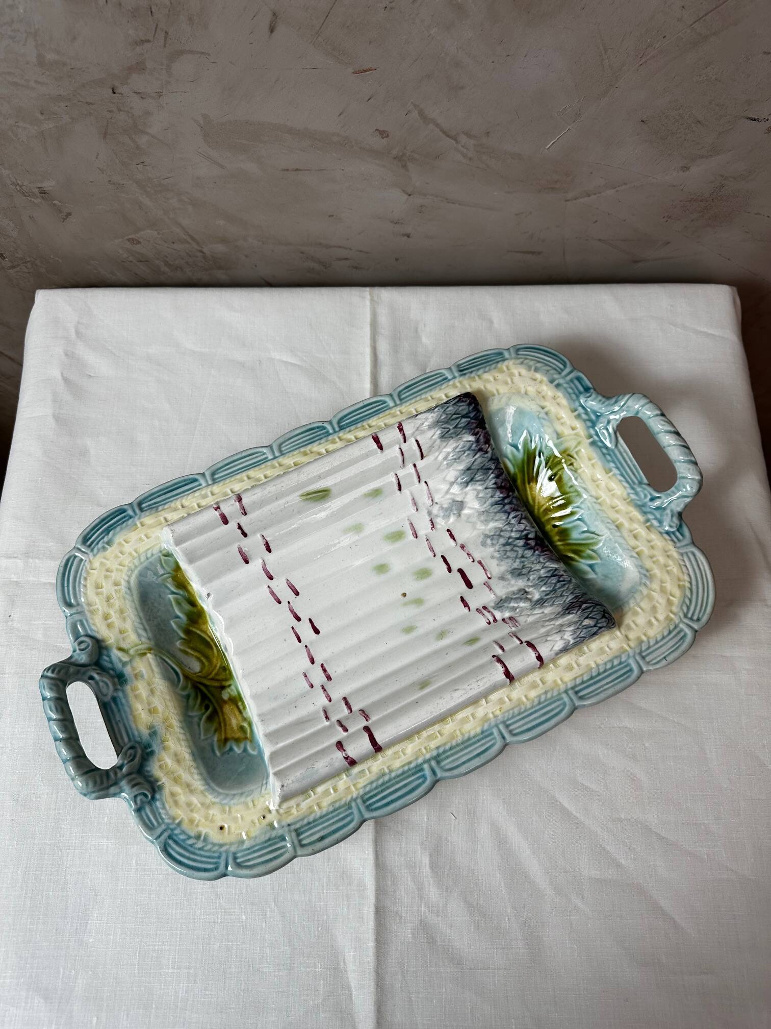 Asparagus dish with a sauce