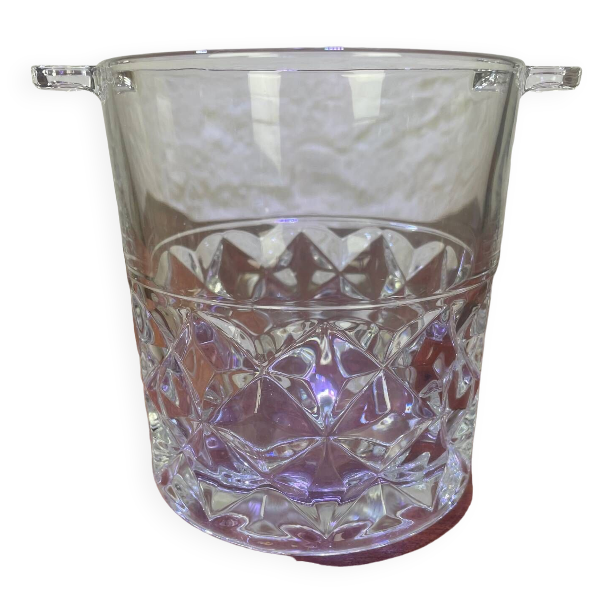 Glass ice bucket