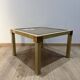 Metal and brass coffee table in ceramic by Nisco.