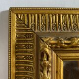 Bevelled mirror with 20th century gold frame - 105x74cm