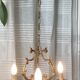 Louis XV cage chandelier gilded bronze with 3 lights twentieth era