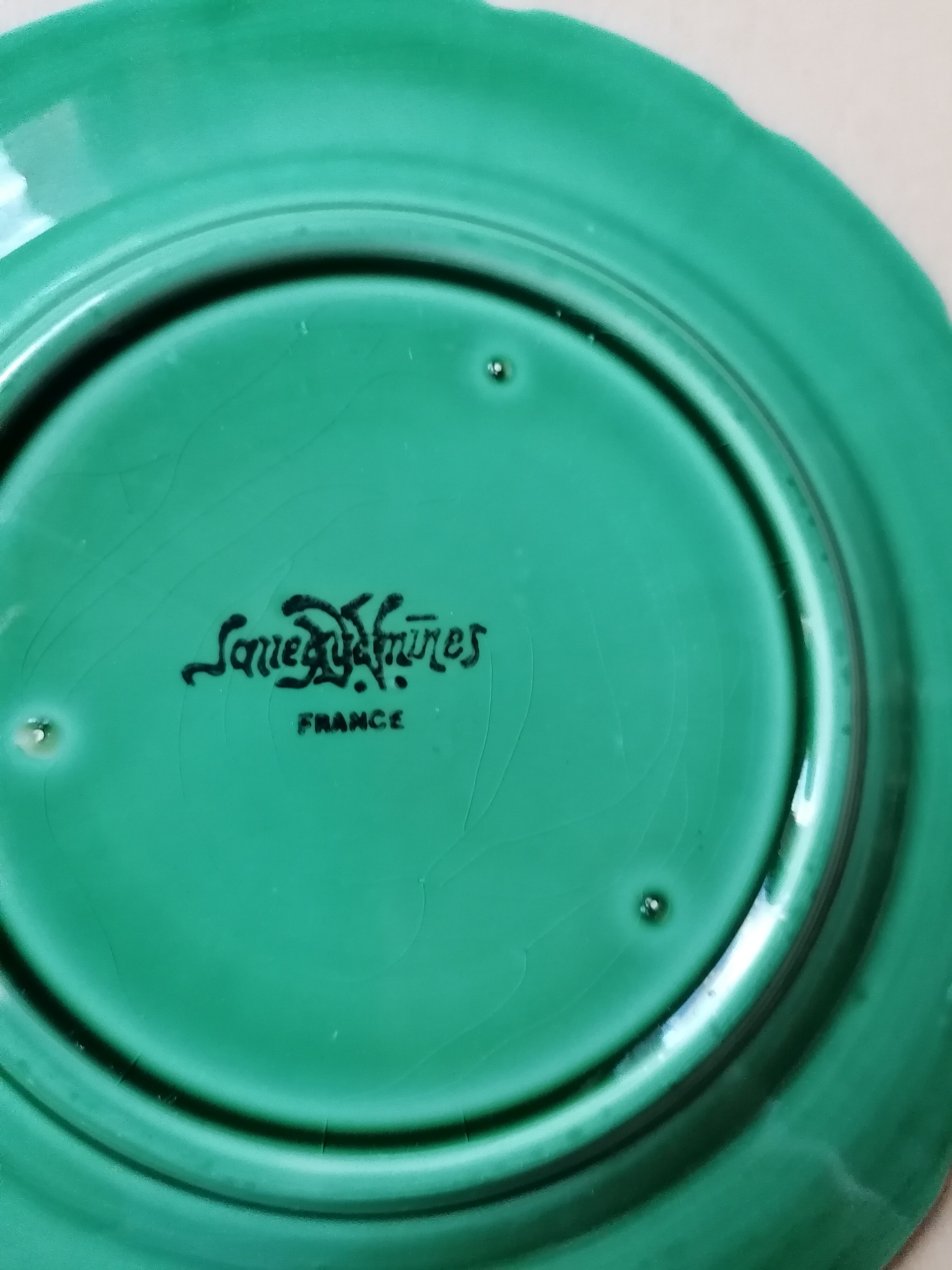 4 plates slurry dessert sarreguemines