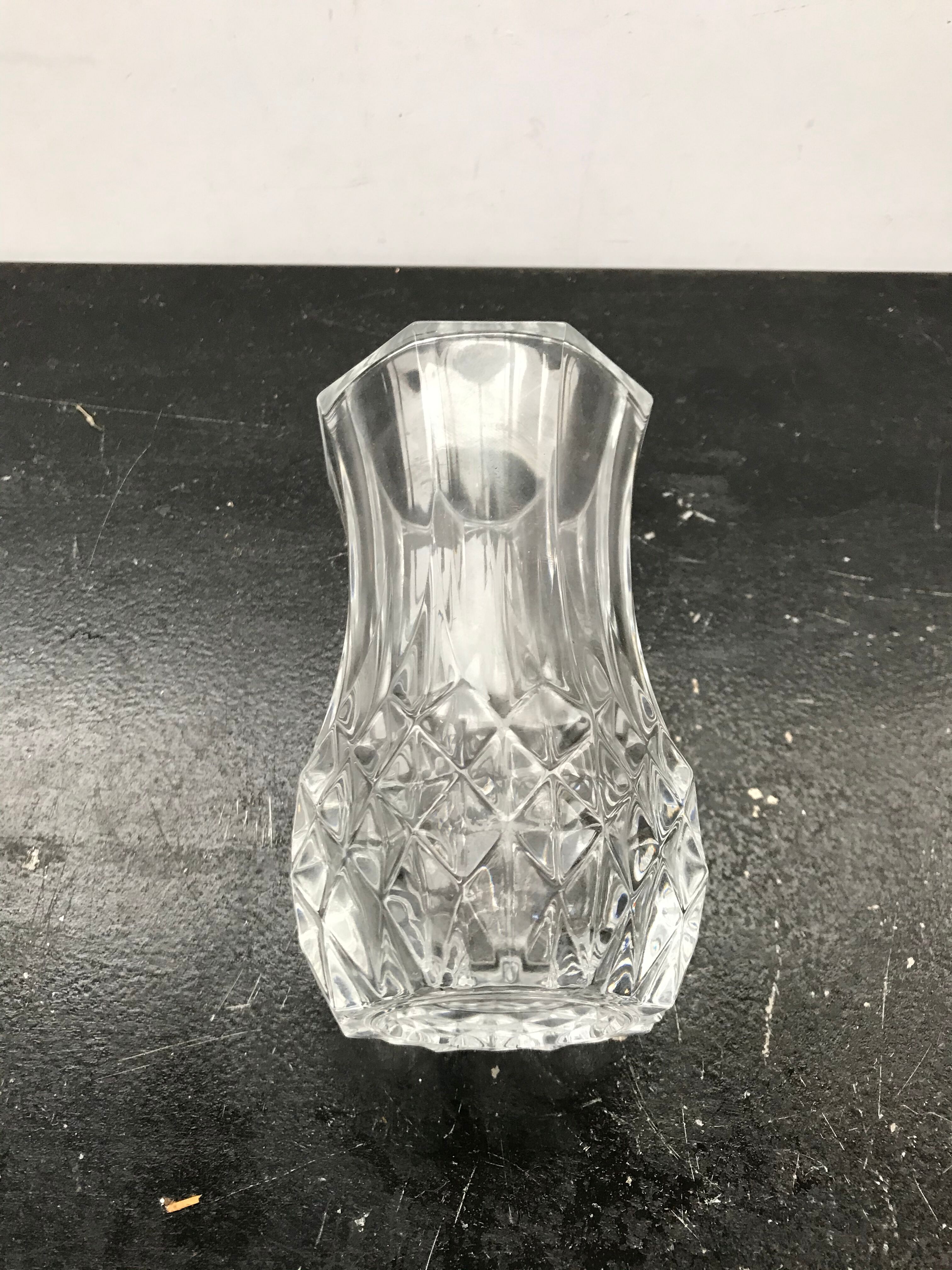 Ancient crystal vase petit model vintage