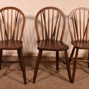 Série De 5 Chaises Windsor Du 19° Siècle