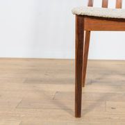 Chaises de salle à manger en teck et tissu du milieu du siècle par Leslie Dandy pour G-Plan, Unite