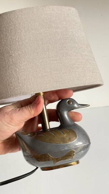 Vintage duck lamp