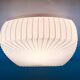 Midcentury Glass Ceiling Lamp/Flush Mount or Wall Lamp, 1970s - Czechoslovakia