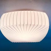 Lampe de plafond en verre de style mid-century / lampe murale, années 1970 - Tchécoslovaquie