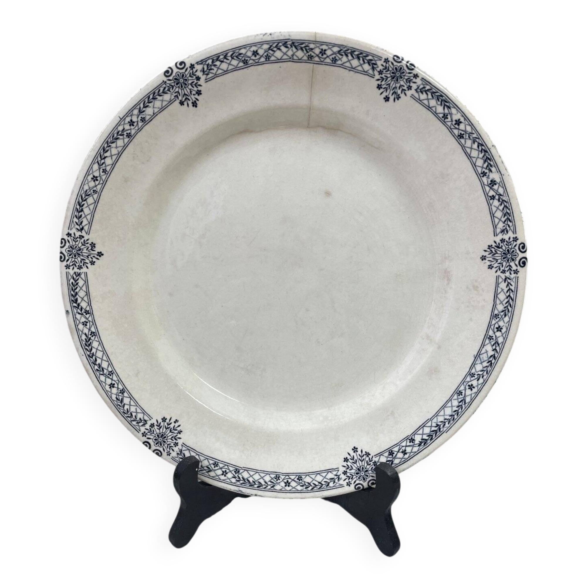 Round serving dish Terre de Fer Salins