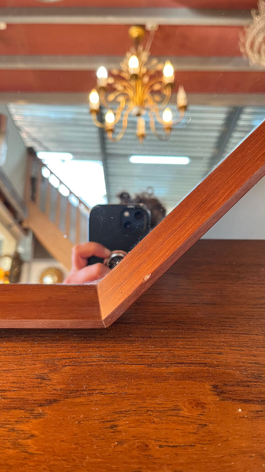 Teak mirror from the 60s