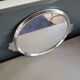 Vintage silver metal mirror tray