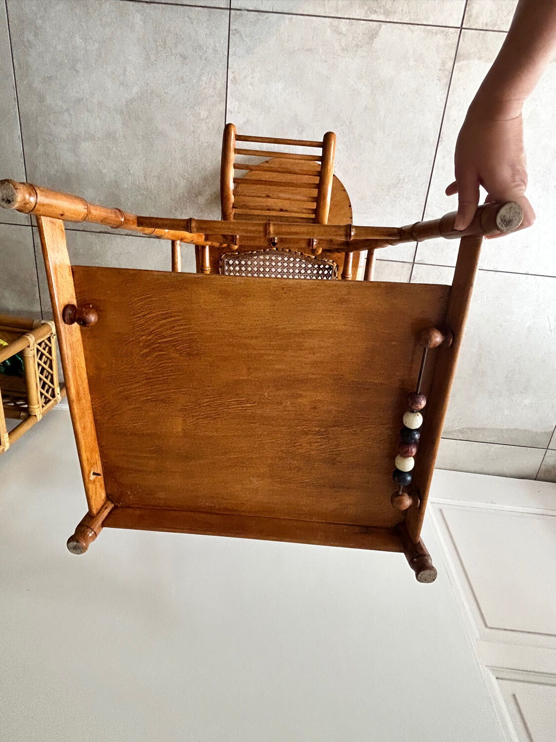 Modular high chair in canning Eugène Vincent