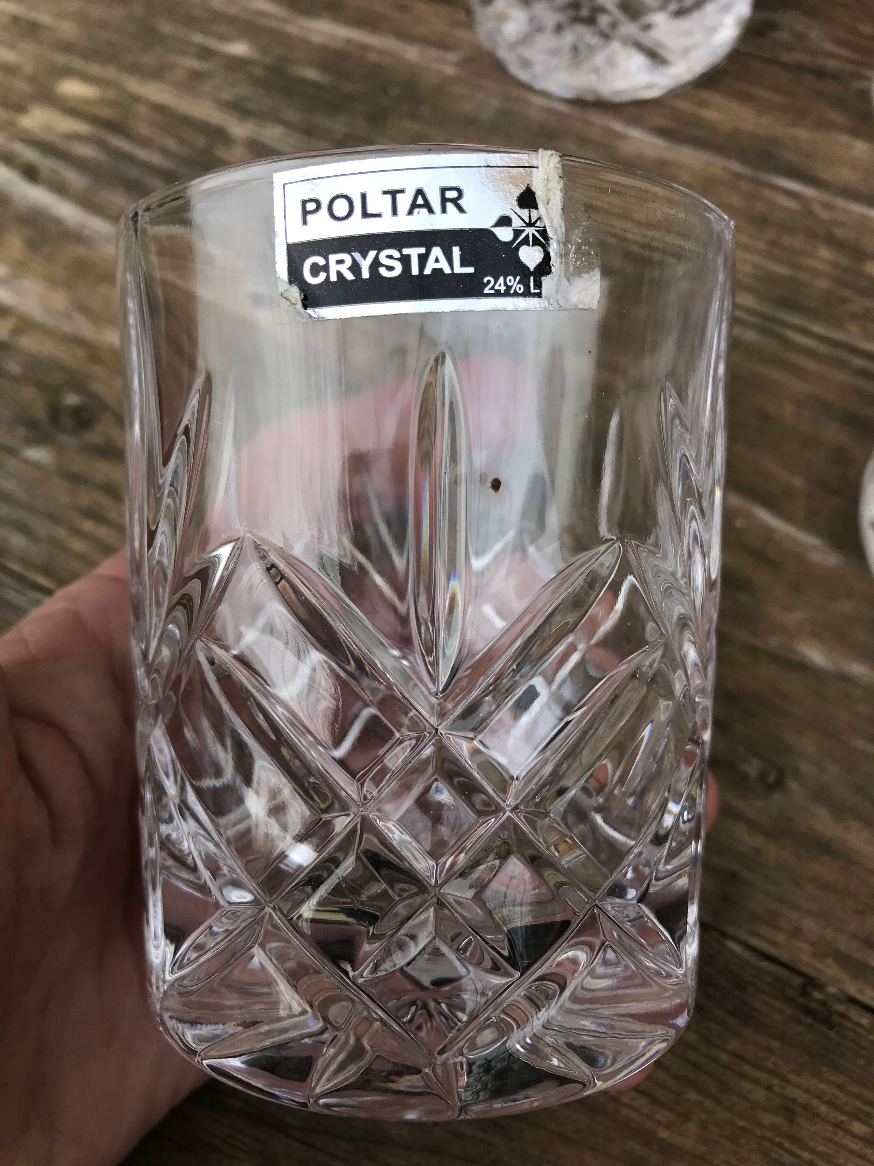 Crystal whisky glasses (x11)