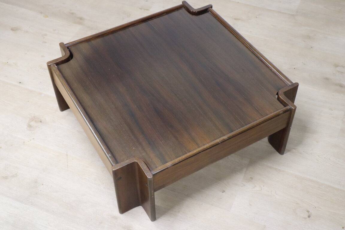 “Zelda” coffee table by Sergio Asti in rosewood, 1960
