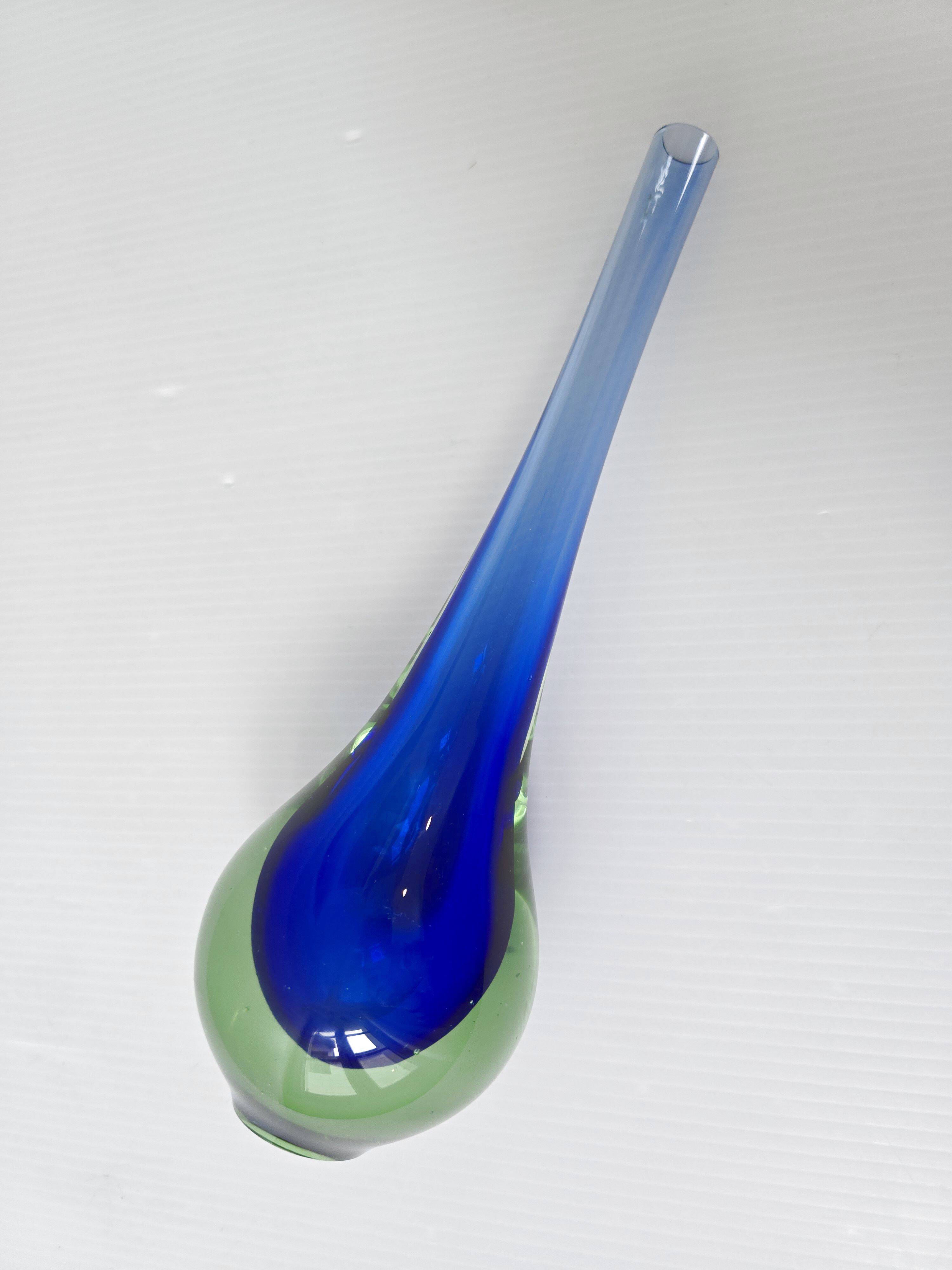Vase soliflore en verre de Murano Sommerso 1960