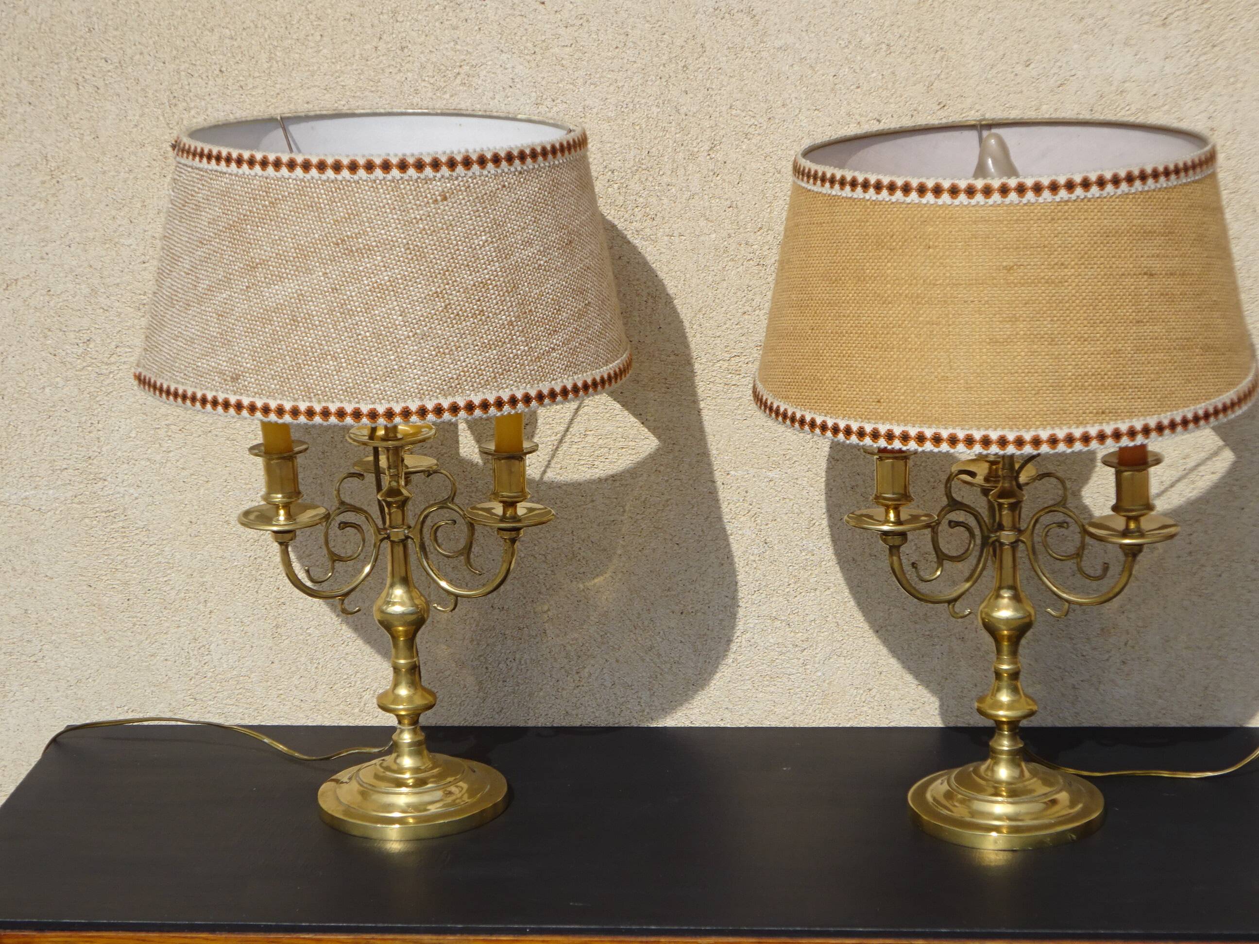 Chandeliers lamps, the pair