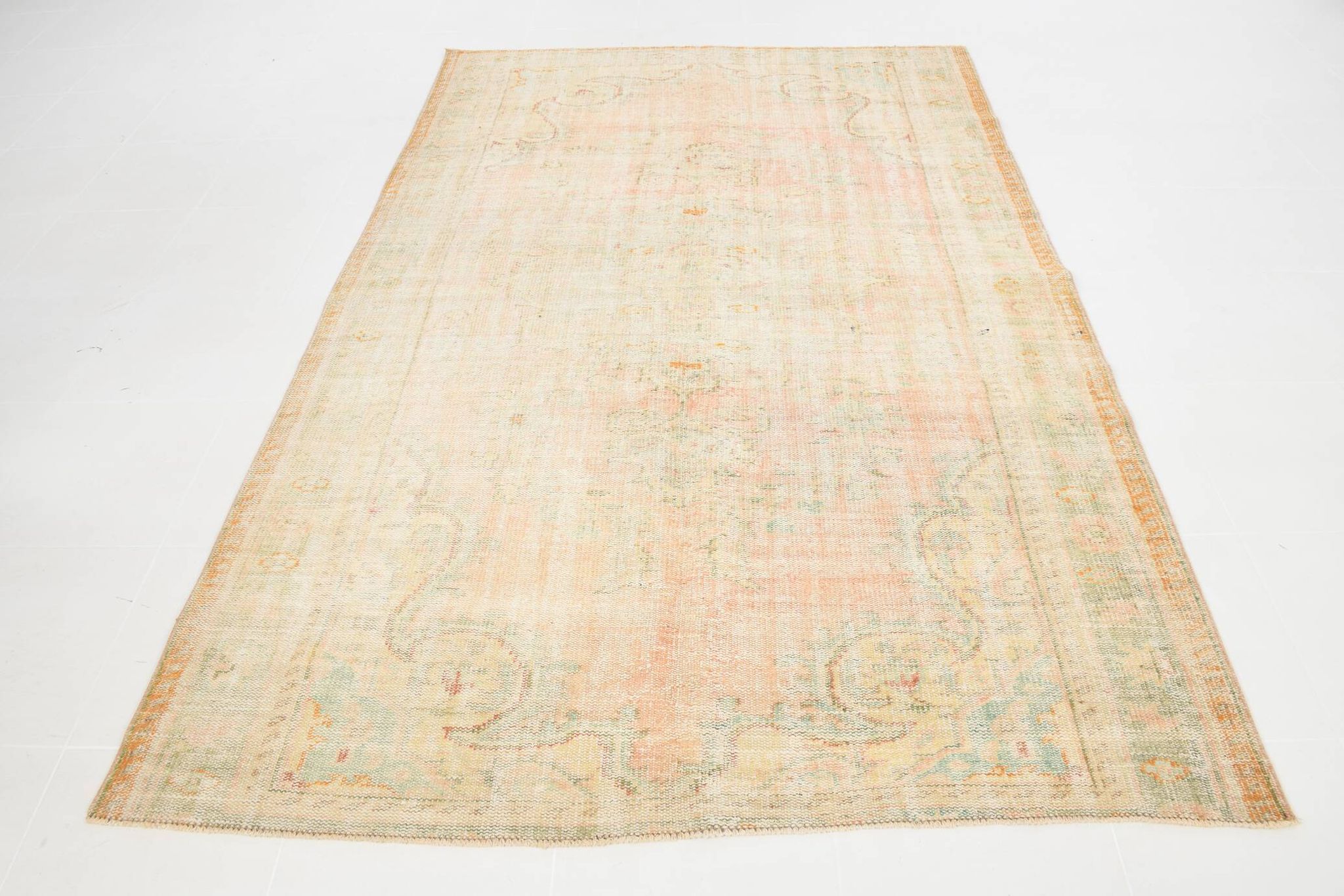Tapis vintage classique beige beige 6x9, 181x276
