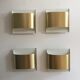 Set de 4 appliques Staff Dieter Witte 1970