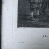 David Teniers II, La boudinait, engraving by Jacques Philippe Le Bas, eighteenth century