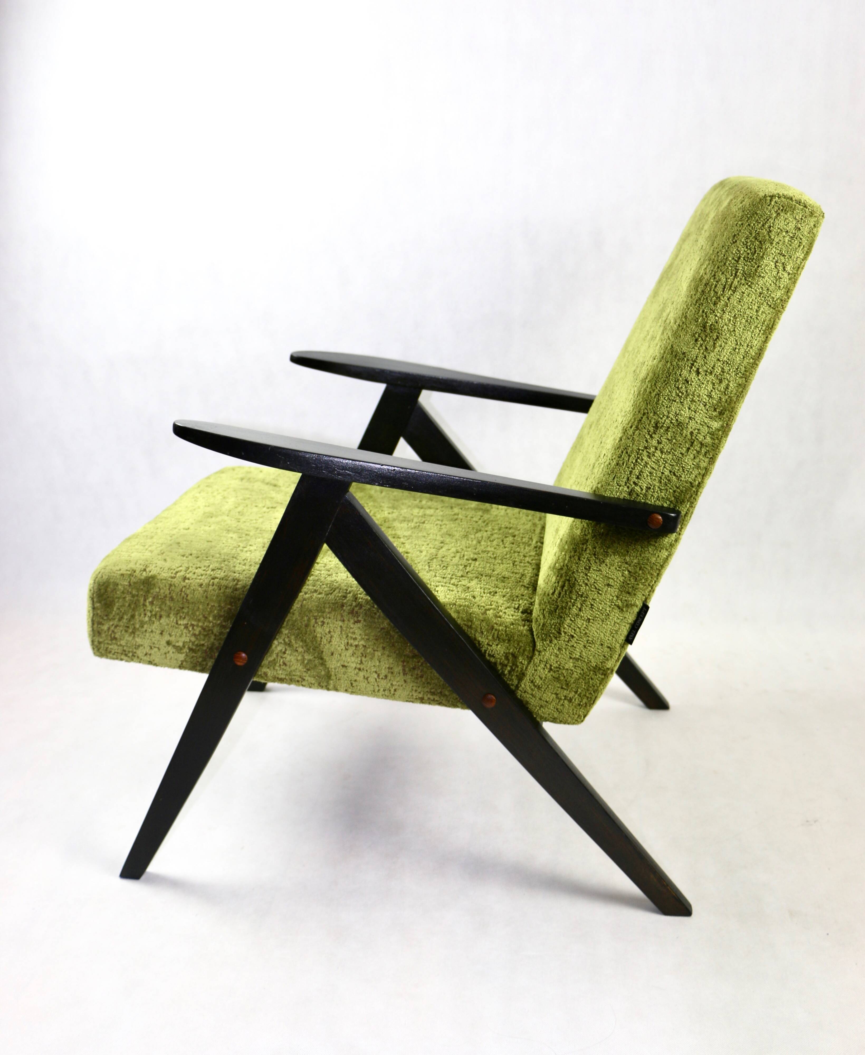 Fauteuil Vintage Modèle B-310 Vert Olive, 1970