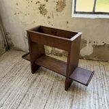 Jardinière années 50 palissandre constructiviste