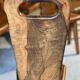 Sculptural high-back chairs in solid olive wood from the 1960s, set of 6.