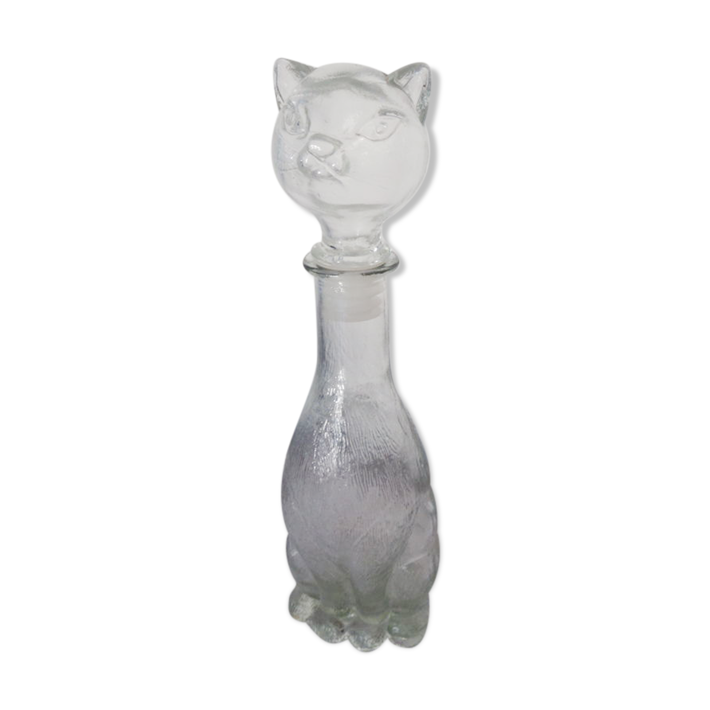 Glass cat shape bottle