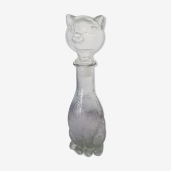 Glass cat shape bottle