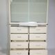 Metal cabinet, cupboard, medical cabinet, Baisch, 1960s vintage, drawers