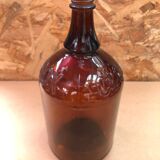 Old Lady Jeanne CLOROX Bottle Vintage Brown Glass #A941