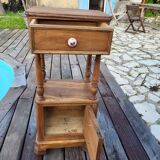 Walnut bedside table