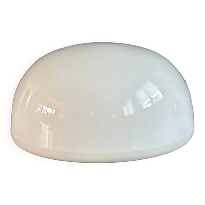 Plafonnier / applique demi-sphère en verre blanc - Ref 1364