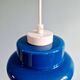 Large Space Age pendant light in blue opaline, 1960s-70s
