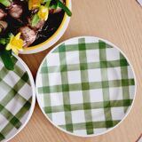 Set of 11 dessert plates and 1 Moulin des Loups dish