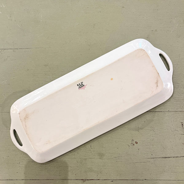 Cake or cake dish in Limoges porcelain, Bernardaud