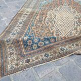 Tapis d'orient persan ancien fait main mazlahan 1,9 x 1,3 m