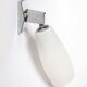 Italian chrome and opaline wall light 1970