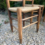 Set of 4 straw chairs