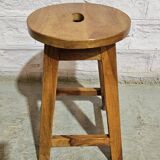 Burmese teak workshop stool