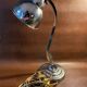 Old desk lamp, Art Deco, in chrome metal-1950