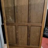 Armoire a miroirs style louis XVI en noyer a patine blonde vers 1880