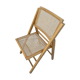 Folding chair in cannage