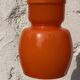 Vintage pendant lamp in orange opaline, 1970