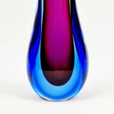 Vase Sommerso en verre de Murano du milieu du siècle par Flavio Poli pour Seguso, Murano, Italie, années 1960