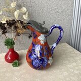 Ewer in slurry earthenware and tin
