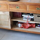Enfilade en teck et bambou